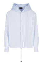 Striped Hood Oxford Shirt
